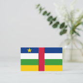 Vlag van de Centraal-Afrikaanse Republiek Visitekaartje (Staand voorkant)