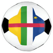 Vlag van de Centraal-Afrikaanse Republiek Voetbal (Gedraaid)