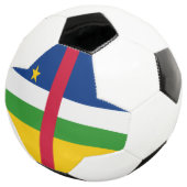 Vlag van de Centraal-Afrikaanse Republiek Voetbal (Drie kwart)