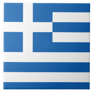 Vlag van de Ceramiektegel van Griekenland Tegeltje