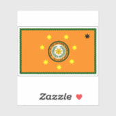 Vlag van de Cherokee, Verenigde Staten Sticker (Vel)