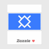 Vlag van de Cheyenne natie en stam, Verenigde Stat Sticker (Vel)