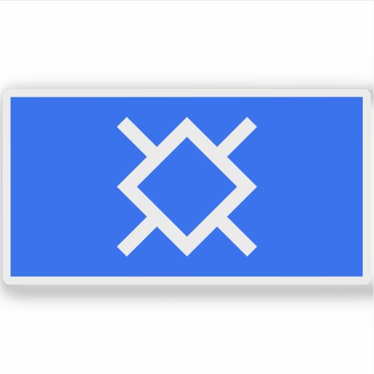 Vlag van de Cheyenne natie en stam, Verenigde Stat Sticker (Voorkant)