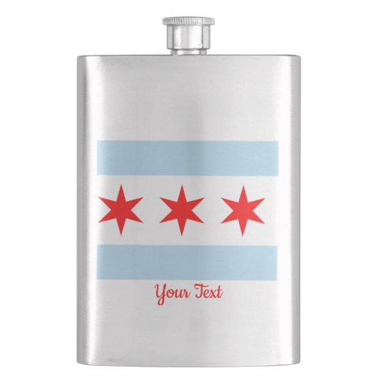 Vlag van de Chicago Classic Flask Flacon (Voorkant)
