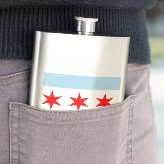 Vlag van de Chicago Classic Flask Flacon (Voorbeeld)