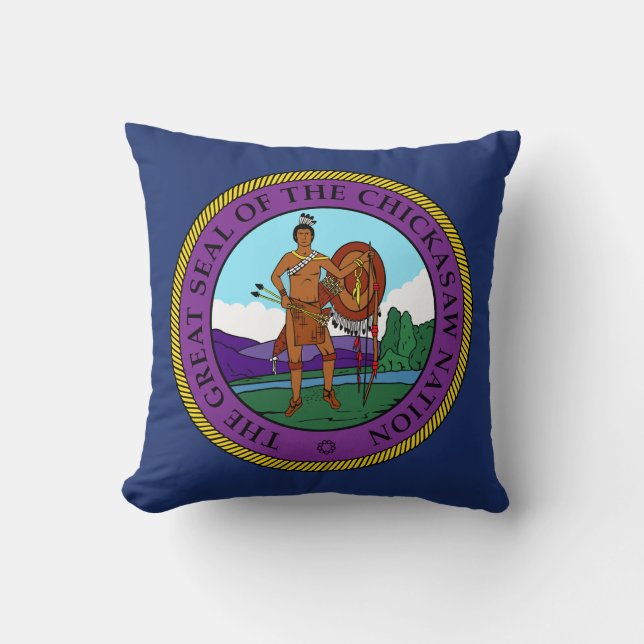 Vlag van de Chickasaw Nation Kussen (Voorkant)