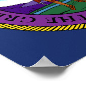 Vlag van de Chickasaw Nation Poster (Hoek)