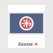 Vlag van de Choctaw Brigade, Verenigde Staten Sticker (Vel)