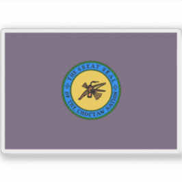Vlag van de Choctaw natie en stam, Verenigde State Sticker