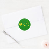 Vlag van de Cocos (Keeling) eilanden Ronde Sticker (Envelop)
