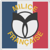 Vlag van de collaborerende Franse militie Sticker (Voorkant)