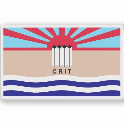 Vlag van de Colorado River Indianen, Verenigde Sta Sticker (Voorkant)