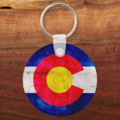 Vlag van de  Colorado Sleutelhanger (Voorkant)