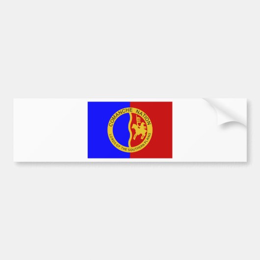 Vlag van de Comanche Nation Bumpersticker (Voorkant)