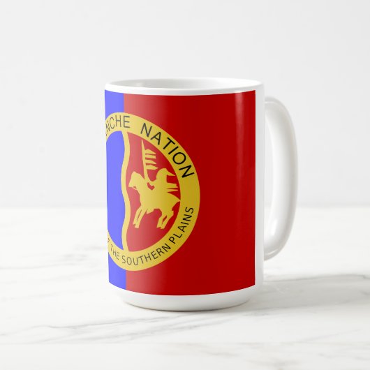 Vlag van de Comanche Nation Koffiemok (Voorkant rechts)