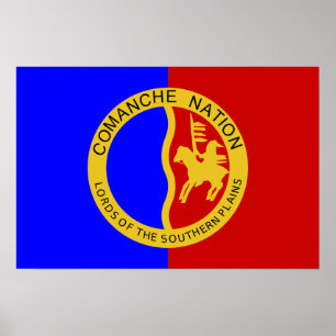 Vlag van de Comanche Nation Poster