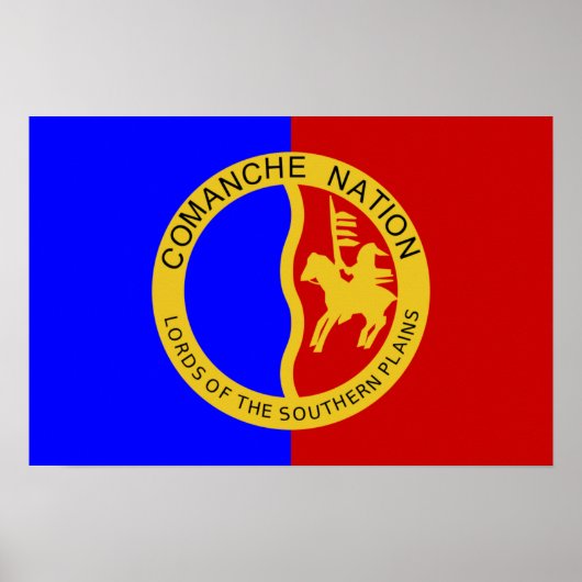 Vlag van de Comanche Nation Poster (Voorkant)