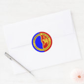 Vlag van de Comanche Nation Ronde Sticker (Envelop)