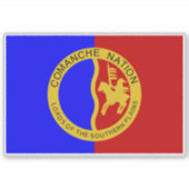 Vlag van de Comanche Nation Sticker (Voorkant)