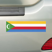 Vlag van de Comoren Bumpersticker (Op auto)