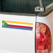 Vlag van de Comoren Bumpersticker (Op Truck)