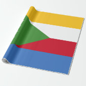 Vlag van de Comoren Cadeaupapier (Uitgerold)