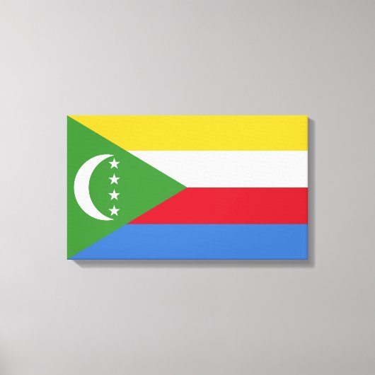 Vlag van de Comoren Canvas Afdruk (Voorkant)