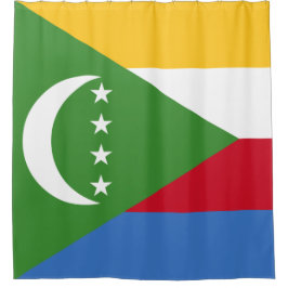 Vlag van de Comoren Douchegordijn
