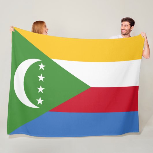 Vlag van de Comoren Fleece Deken (In situ)