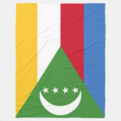 Vlag van de Comoren Fleece Deken (Voorkant)
