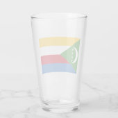 Vlag van de Comoren Glas (Achterkant)