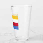 Vlag van de Comoren Glas (Links)