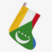 Vlag van de Comoren Grote Kerstsok (Voorkant (Hangend))