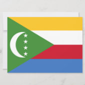 Vlag van de Comoren Kaart (Voorkant)