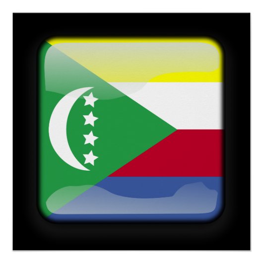 Vlag van de Comoren Perfect Poster (Voorkant)