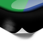 Vlag van de Comoren Perfect Poster (Hoek)