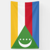 Vlag van de Comoren Spandoek (Verticaal)