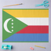 Vlag van de Comoren Tissuepapier (Craft)