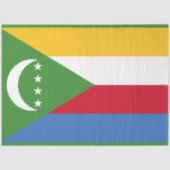 Vlag van de Comoren Tissuepapier (Voorkant)