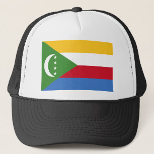 Vlag van de Comoren Trucker Pet