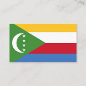 Vlag van de Comoren Vlag van de Comoren Visitekaartje (Voorkant)