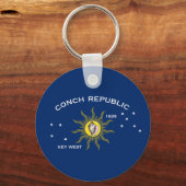 Vlag van de Conch-republiek, vlag van het sleutelw Sleutelhanger (Voorkant)