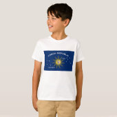 Vlag van de Conch-republiek, vlag van het sleutelw T-shirt (Voorkant volledig)