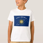 Vlag van de Conch-republiek, vlag van het sleutelw T-shirt (Voorkant)