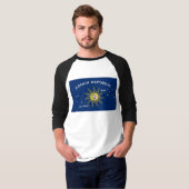 Vlag van de Conch-republiek, vlag van het sleutelw T-shirt (Voorkant volledig)