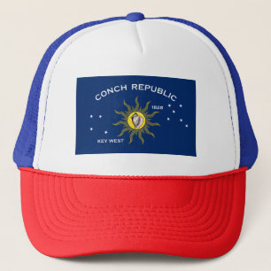 Vlag van de Conch-republiek, vlag van het sleutelw Trucker Pet