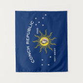 Vlag van de Conch-republiek, vlag van het sleutelw Wandkleed (Voorkant)