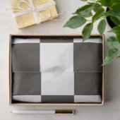 Vlag van de controleur (zwart-wit) tissuepapier (Geschenk)