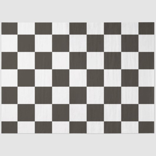 Vlag van de controleur (zwart-wit) tissuepapier (Voorkant)