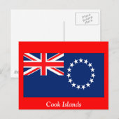 Vlag van de Cookeilanden Briefkaart (Voorkant / Achterkant)